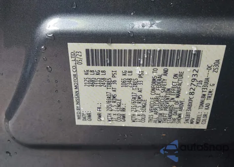 2023 Nissan Rogue S Intelligent Awd из США, поврежденный, VIN 5N1BT3ABXPC827932